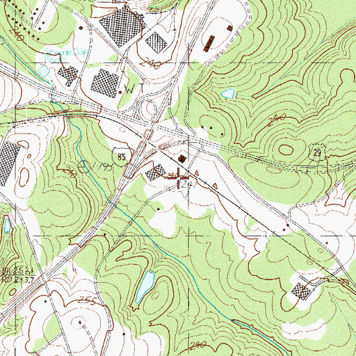 Topographic Map of Snoddy, SC