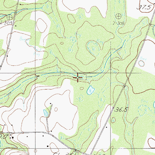 Topographic Map of Speaks Mill, SC