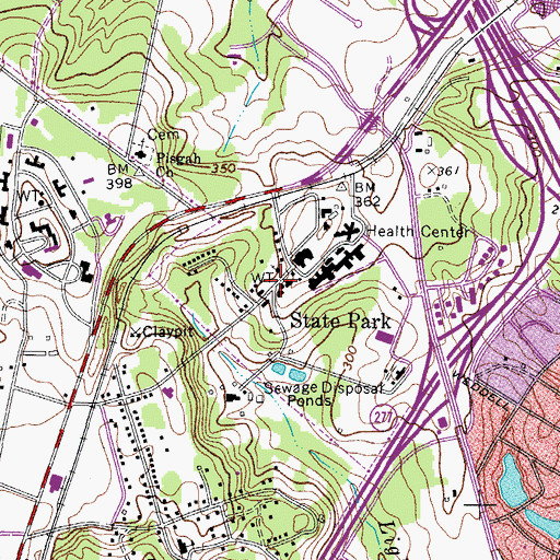 Topographic Map of State Park, SC