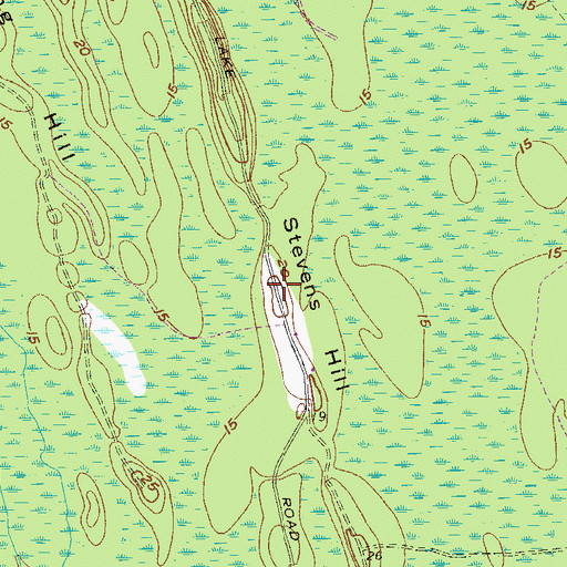 Topographic Map of Stevens Hill, SC