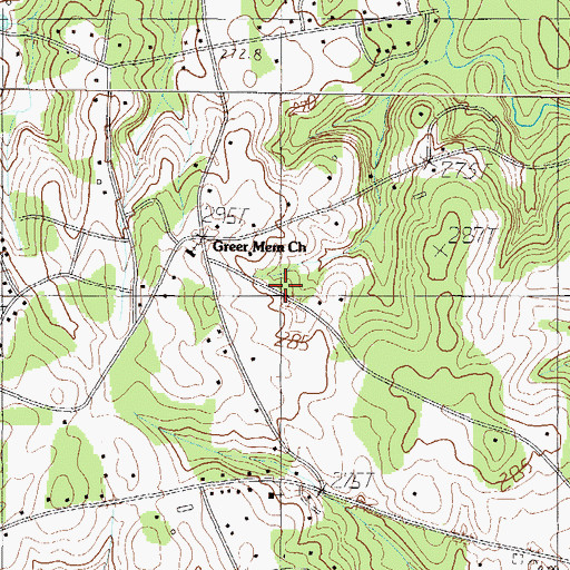 Topographic Map of Boiling Spring School (historical), SC