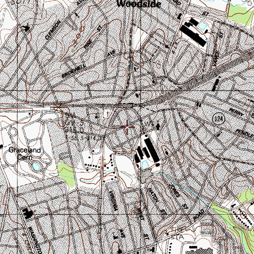 Topographic Map of Brandon, SC