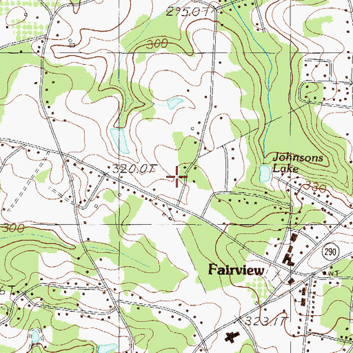 Topographic Map of Fairview School (historical), SC