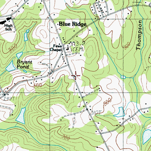Topographic Map of Few School (historical), SC