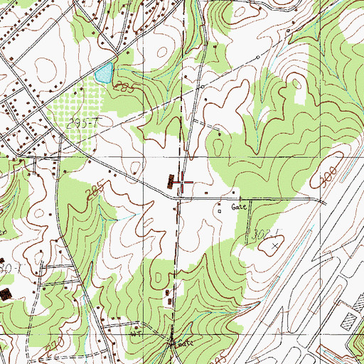 Topographic Map of Jetport Industrial Park, SC