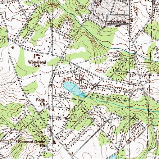 Topographic Map of Lakeview Heights, SC