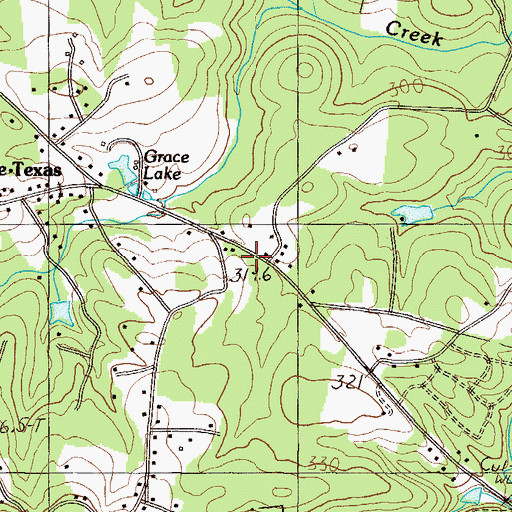 Topographic Map of Little Texas School (historical), SC