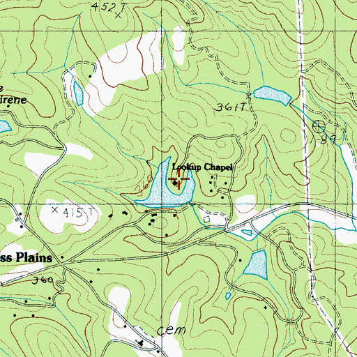 Topographic Map of Lookup Chapel, SC