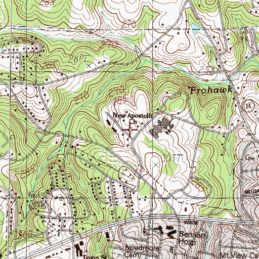 Topographic Map of New Apostolic CHurch, SC