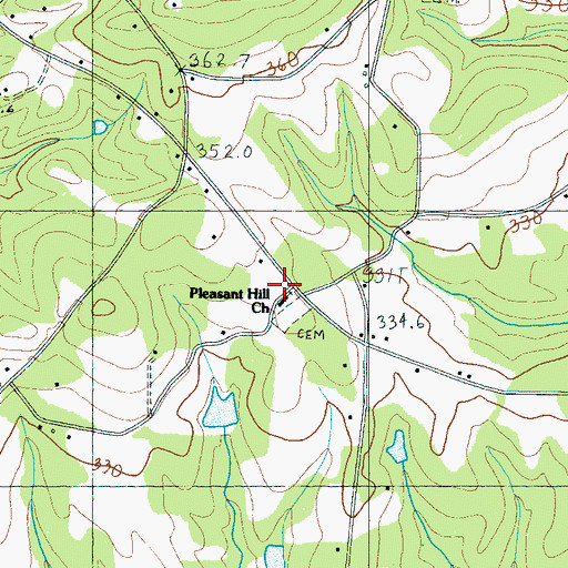 Topographic Map of Pleasant Hill School (historical), SC