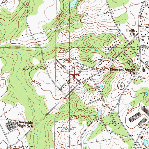 Topographic Map of Teton Forest, SC