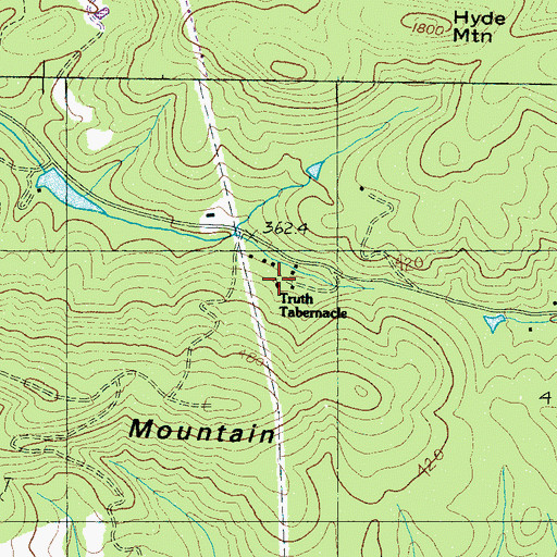 Topographic Map of Truth Tabernacle, SC