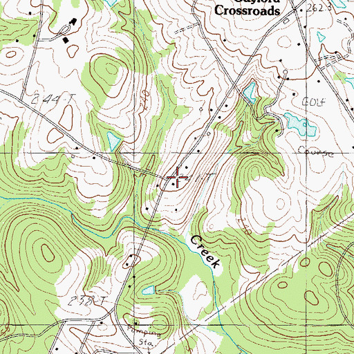 Topographic Map of Waycross School (historical), SC