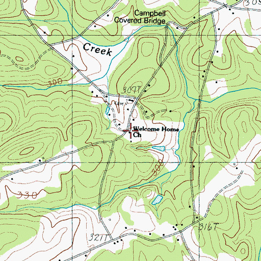 Topographic Map of Welcome Home Church, SC