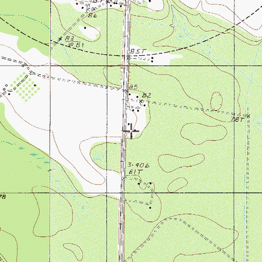 Topographic Map of Bishop Grace Church, SC