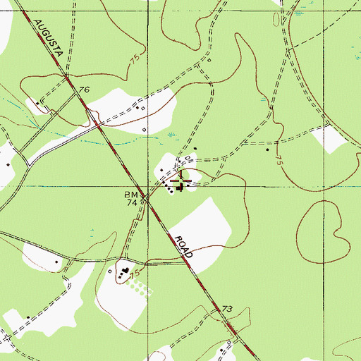 Topographic Map of Gracel Hill Plantation, SC
