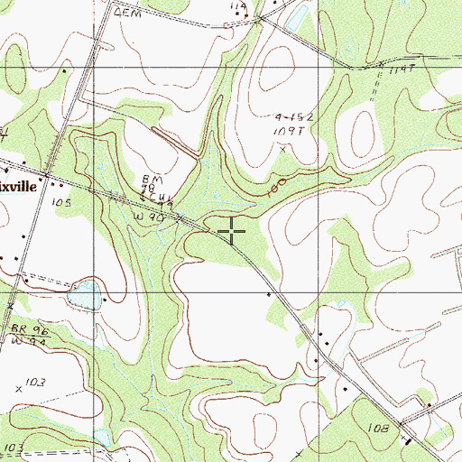 Topographic Map of Horse Pond School (historical), SC