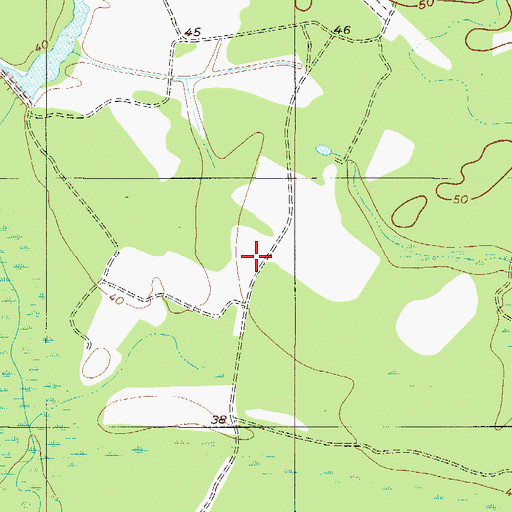 Topographic Map of James W Webb Wildlife Center and Game Management Area, SC