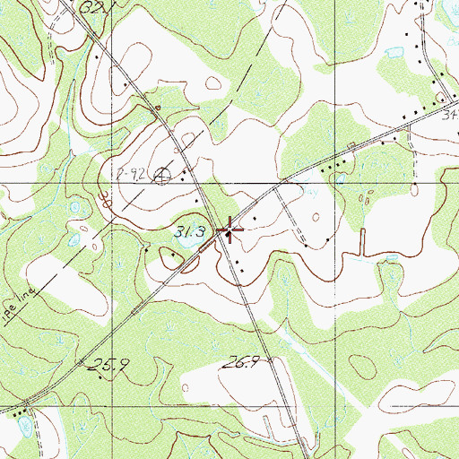 Topographic Map of Kingdom Hall of Jehovahs Witnesses, SC