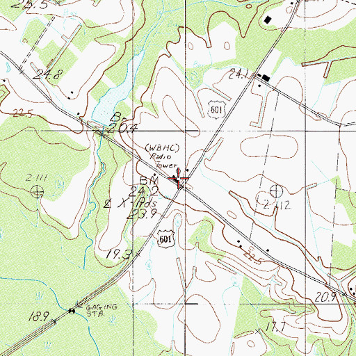 Topographic Map of Mount Olive Church, SC