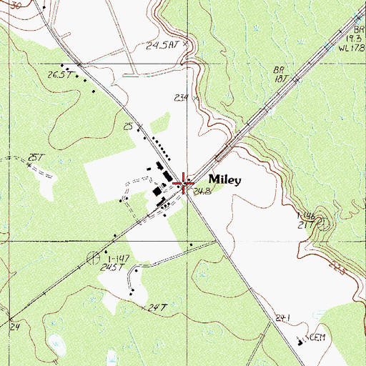 Topographic Map of Mount Pleasant Church (historical), SC