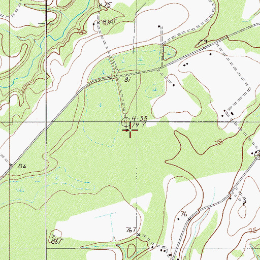 Topographic Map of New Castle Church, SC