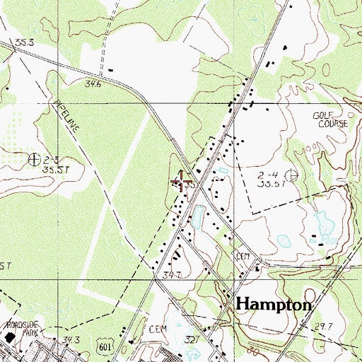Topographic Map of Saint Paul Church, SC