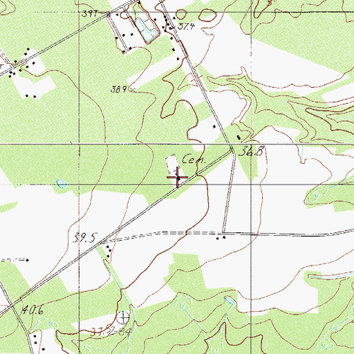 Topographic Map of Sinai Church, SC