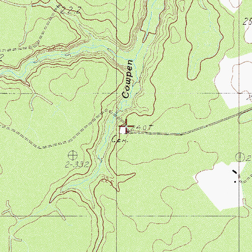 Topographic Map of Smith Cemetery, SC
