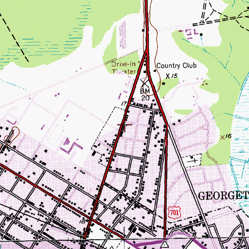 Topographic Map of Arnett African Methodist Episcopal Church, SC