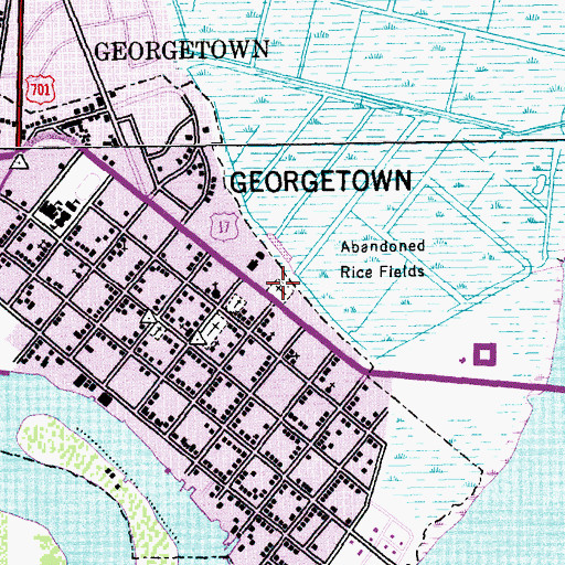 Topographic Map of Baptist Cemetery, SC