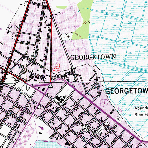 Topographic Map of Baruchs Arts Center, SC