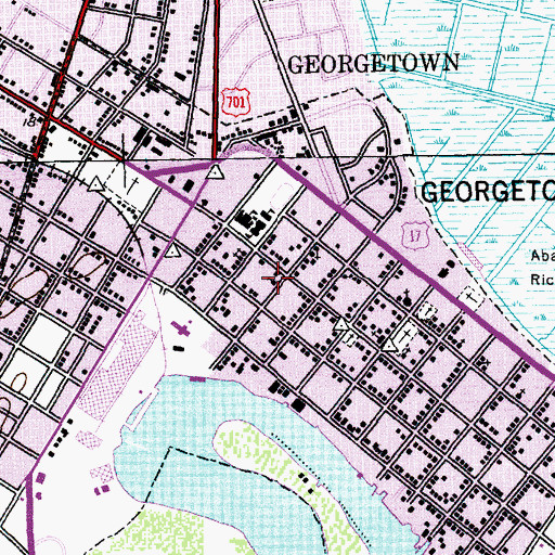 Topographic Map of Bethseda Missionary Baptist Church, SC