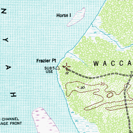 Topographic Map of Calais Plantation (historical), SC