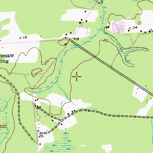 Topographic Map of Carriage Run, SC