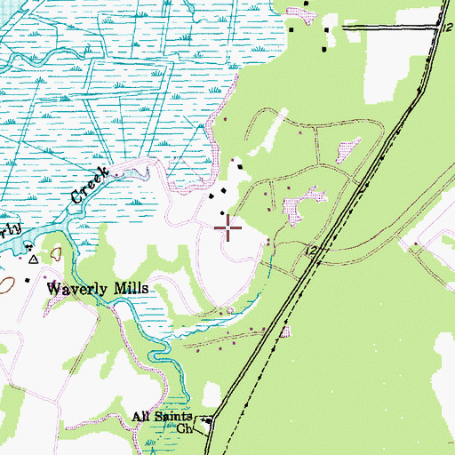 Topographic Map of Chapel Creek, SC