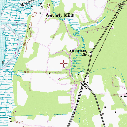Topographic Map of Chapel Creek Villas, SC