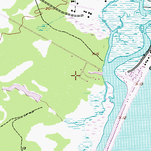 Topographic Map of Clark Estate (historical), SC