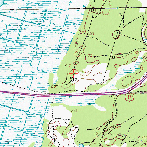 Topographic Map of Clifton Plantation, SC