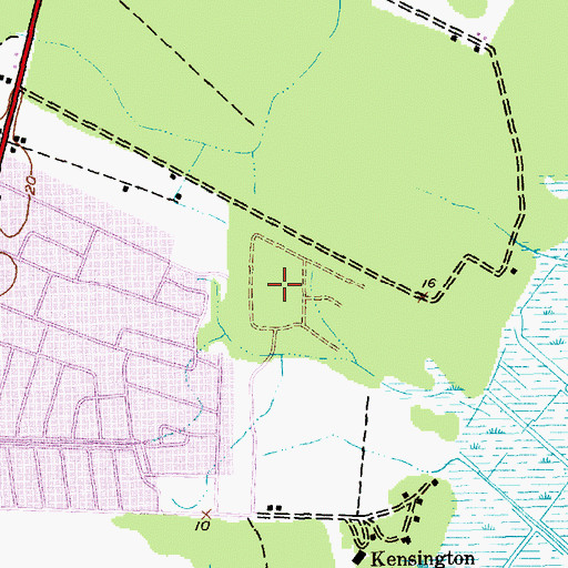 Topographic Map of Colonial Estates, SC