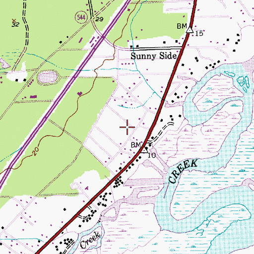 Topographic Map of Crystal Oaks, SC