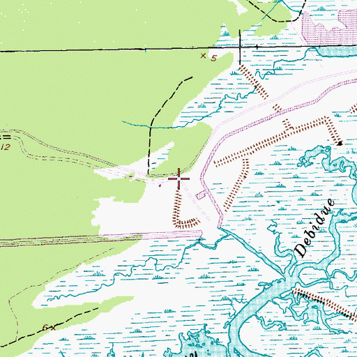 Topographic Map of De Bordieu Colony, SC