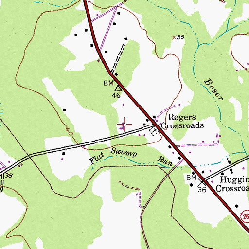 Topographic Map of Deep Creek Elementary School, SC