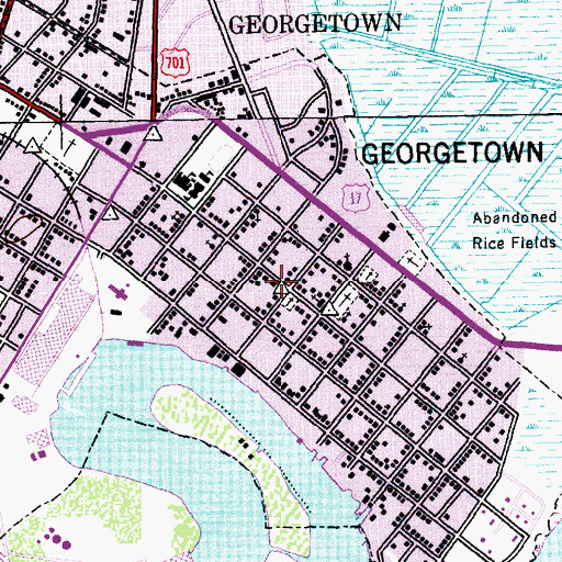 Topographic Map of Duncan Memorial United Methodist Church, SC