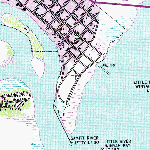 Topographic Map of East Bay Park, SC