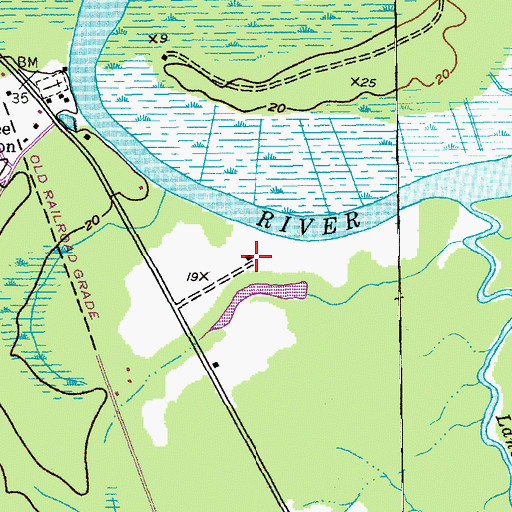 Topographic Map of Easterlin Plantation, SC