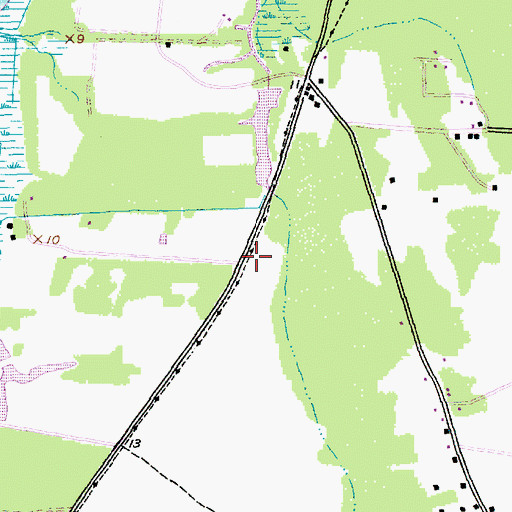 Topographic Map of Ebenezer Church (historical), SC