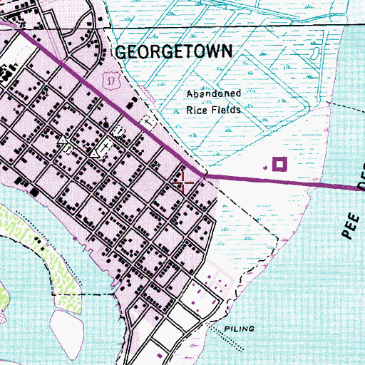 Topographic Map of First Assembly of God Church, SC