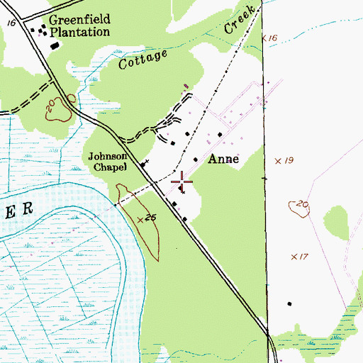 Topographic Map of Friendship Church, SC