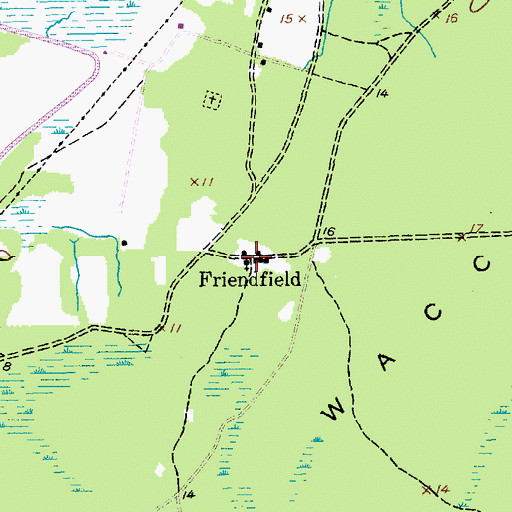 Topographic Map of Friendship Presbyterian Church, SC